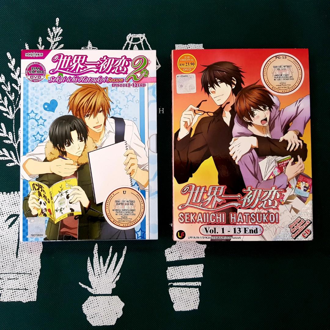 Preloved Anime Dvd ] BL Yaoi Sekaiichi Hatsukoi Season 2 + ( FREEGIFT :  Preloved Sekaiichi Hatsukoi season 1 ) # Bundle Sale, Hobbies & Toys, Music  & Media, CDs & DVDs on Carousell