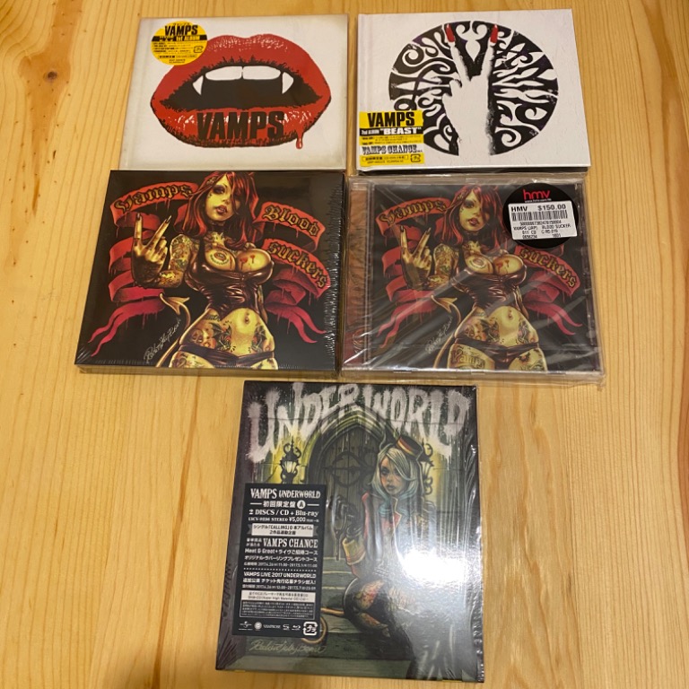 日本樂隊VAMPS HYDE KAZ 大碟5隻, 興趣及遊戲, 收藏品及紀念品, 日本