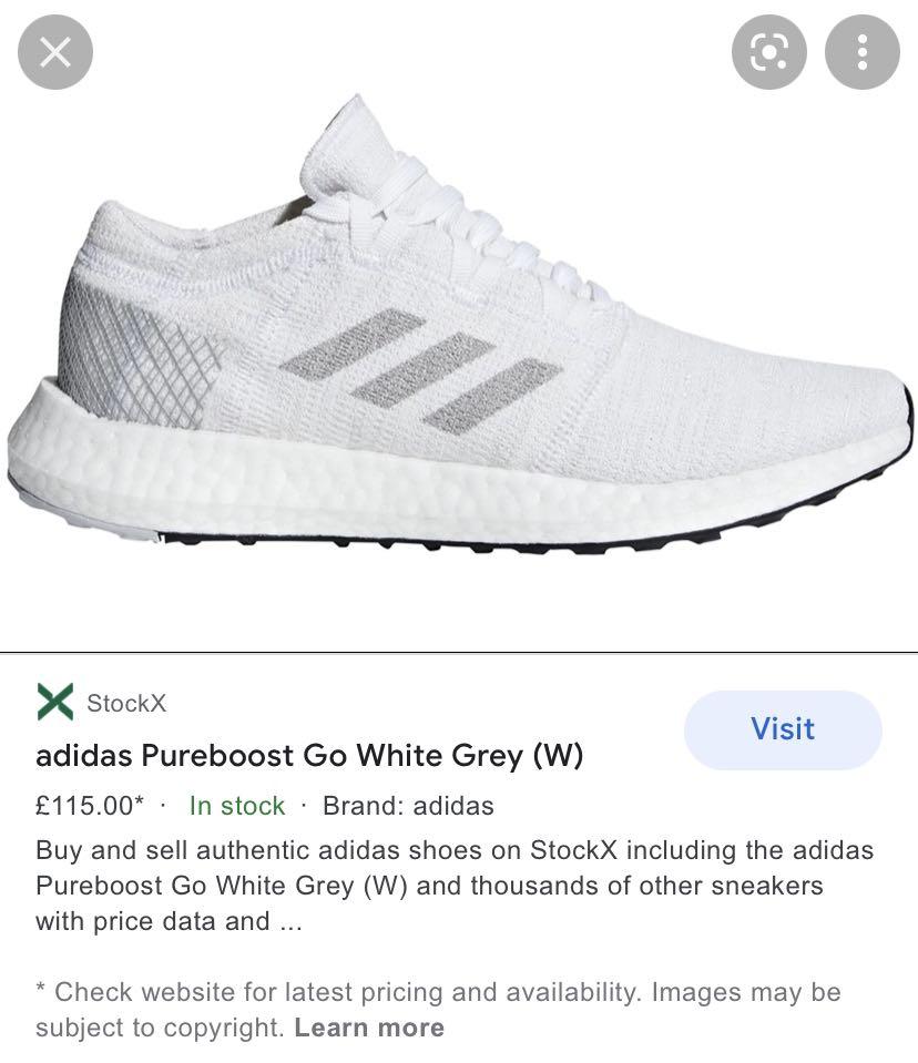 Adidas Pure Boost Go Shoes WHITE [AUTHENTHIC], Men's Fashion, Footwear,  Sneakers on Carousell