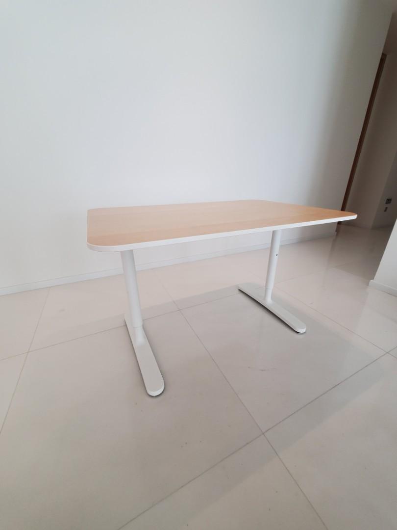Adjustable Desk Ikea Bekant, Furniture & Home Living, Furniture