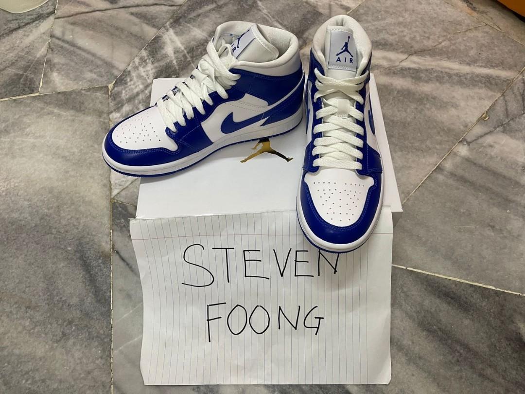 Air Jordan 1 mid kentucky blue, Men's 