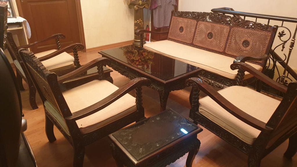 Antique (Pak Awang) sofa set, Furniture & Home Living, Furniture, Sofas