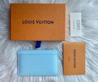 Authentic Louis Vuitton LV Seaside Blue Epi Leather Classic Card