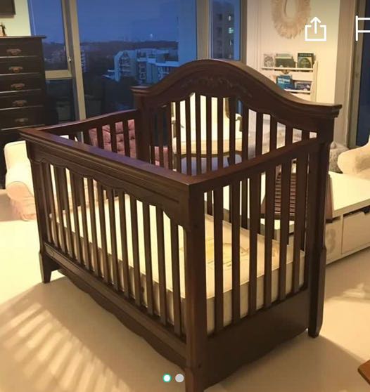 teak crib