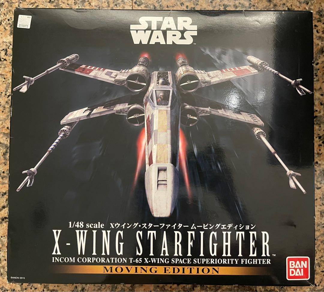 Pre-built Bandai 1/48 Star Wars X-Wing Starfighter - Moving Edition (New)