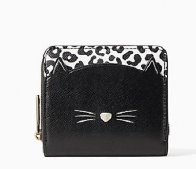 BEG00171:Kate Spade PREORDER Meow Cat Small Zip Around Wallet, Women's  Fashion, Bags & Wallets, Wallets & Card Holders on Carousell