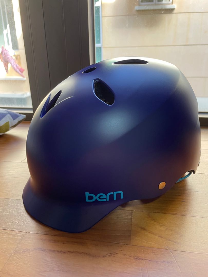 Bern Woman Lenox Helmet S M Blue with Aqua strap Sports