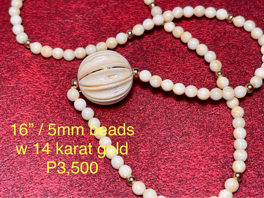 BRACELET NECKLACE ALL IVORY (Category: Necklaces) located in Marikina City. Submitted by sam_illano (Listing ID 1111798247, Image 2). Description: Details and prices are already indicated in the photos, Marikina area. .