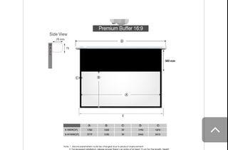 Brand new 100 inches  16x9 Projection Screen