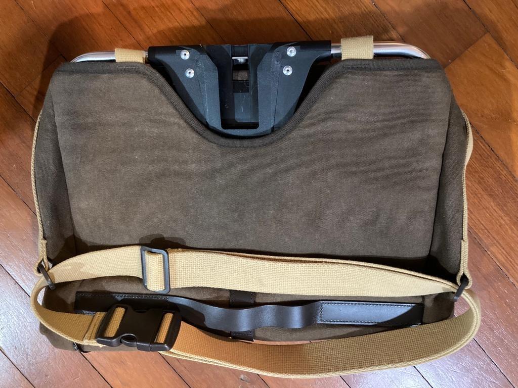 Brompton Roll Top Bag + Frame + Rain cover (Waxed Canvas), Sports Equipment, Bicycles & Parts