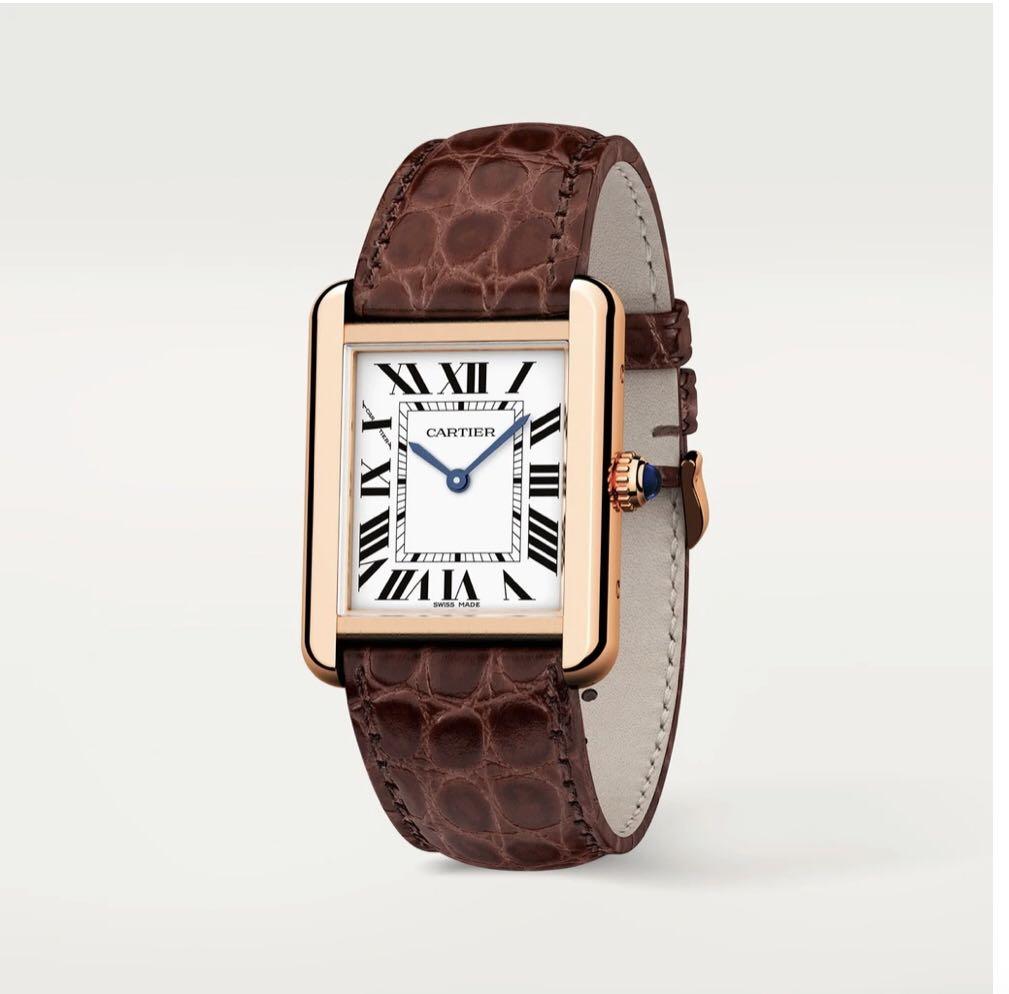 Cartier Tank Solo Watch W5200024, 名牌, 手錶- Carousell