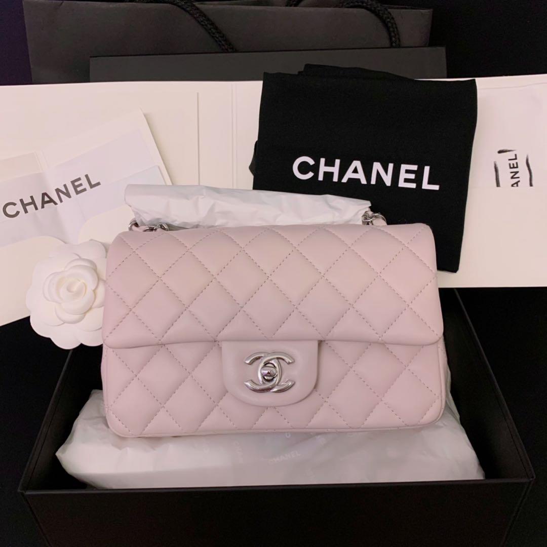 Chanel light purple bag 2021 Clearance
