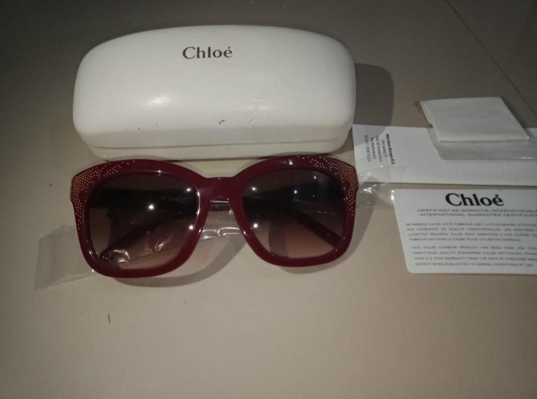 Red chloe sunglasses clearance