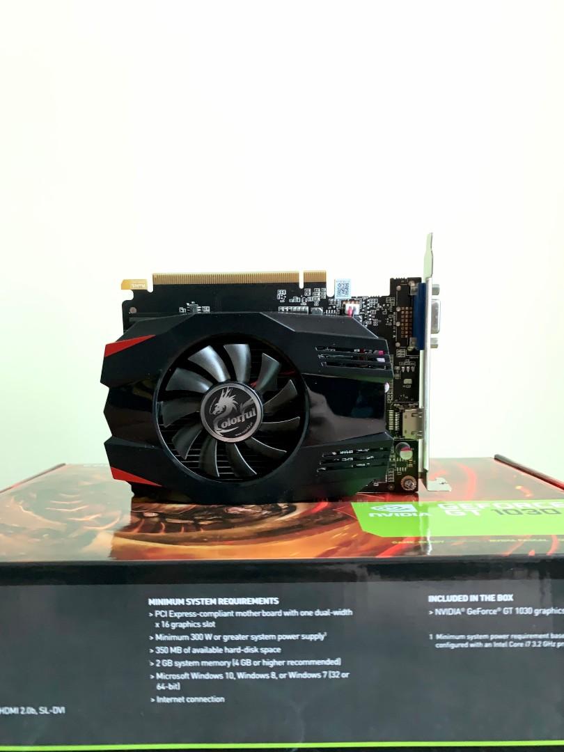 COLORFUL GeForce GT 1030 2G 4V V 2GB GDDR3 Computers Tech