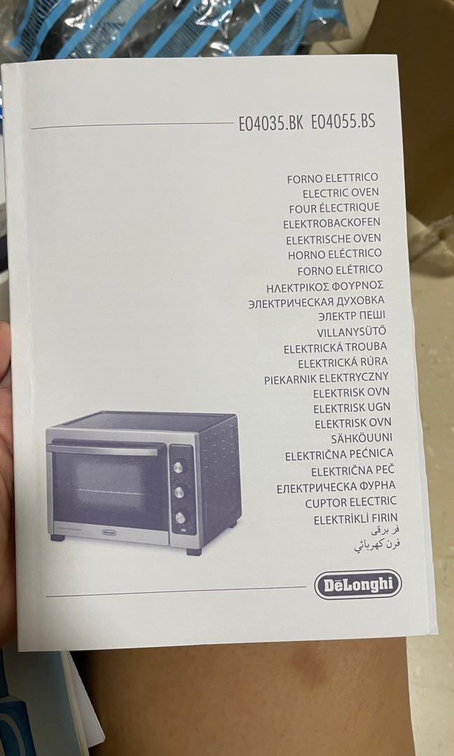 Delonghi Electric Oven with Rotisserie 38L EO4035 Black, TV & Home