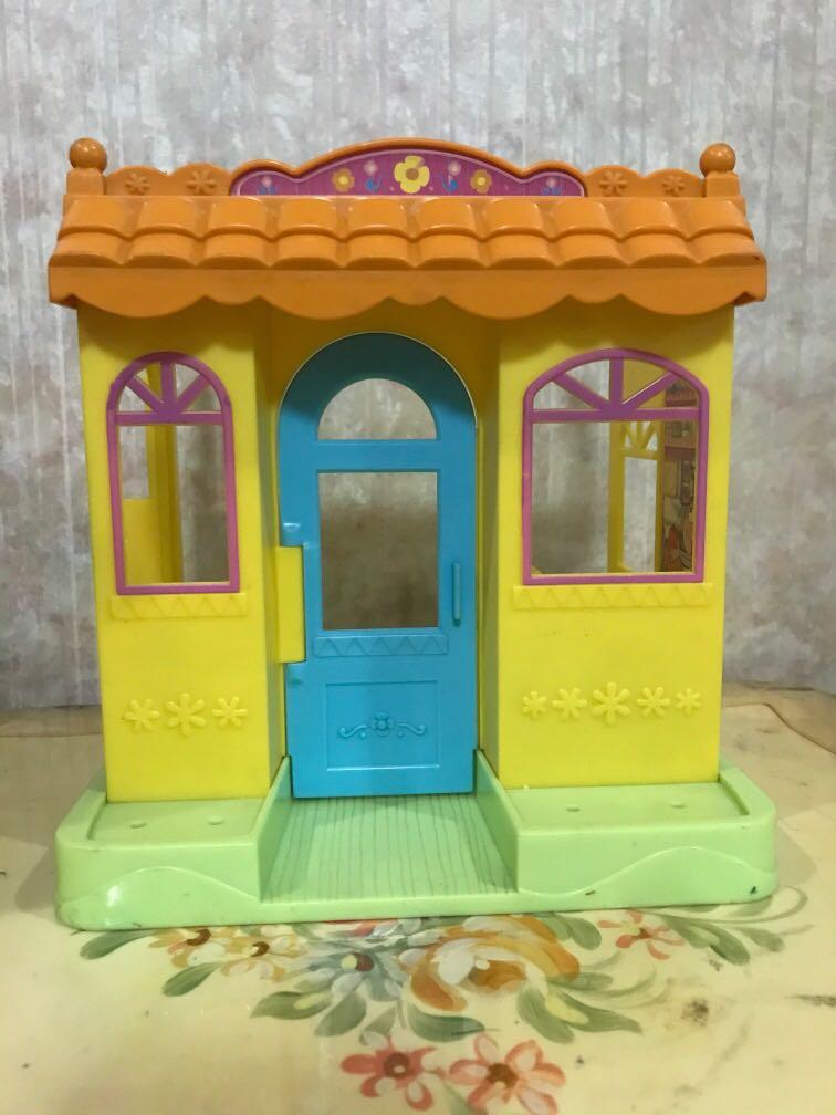 Dora Dollhouse (Category: Kids Toys) located in Quezon City. Submitted by ch4rmmyk1tty (Listing ID 1111820277, Image 1). Description: ☆ played with it when i was a little kid ☆ in good condition ☆ no accessories ☆ great for toys like pinypons or small barbies .