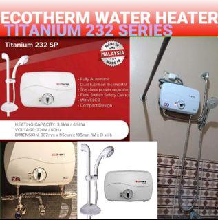 Ecother Water Heater - Titanium 232 Model