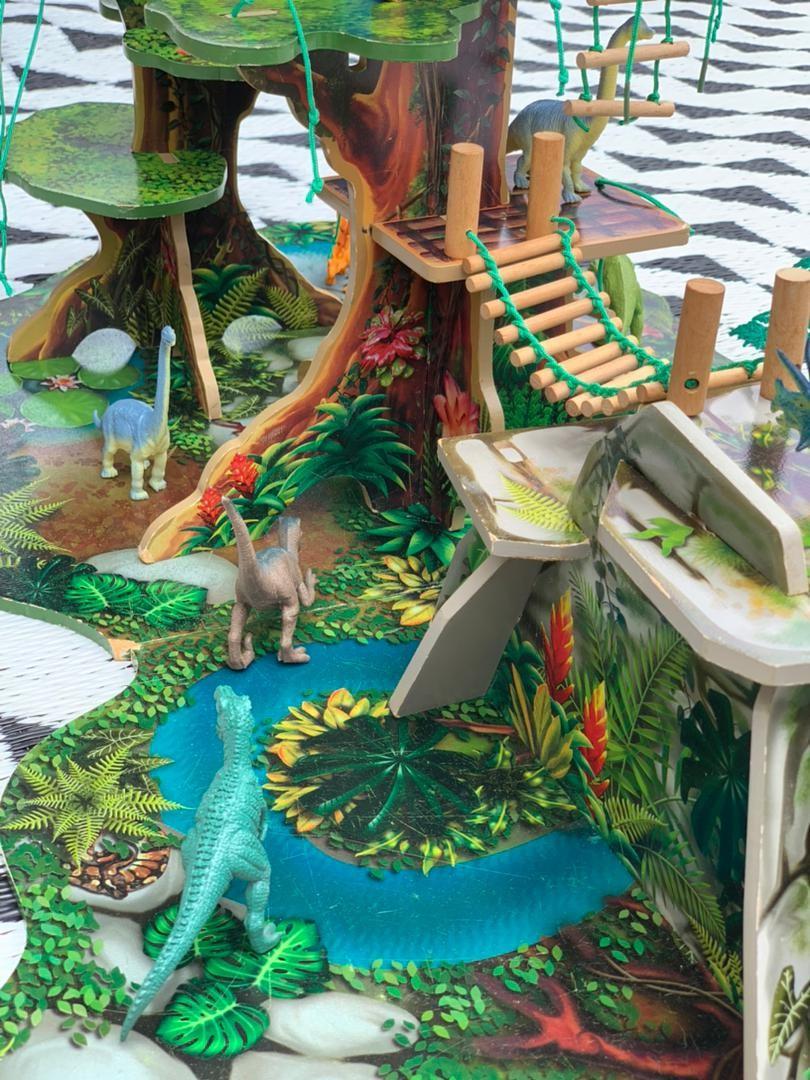 Elc early learning centre wooden jungle adventure playset