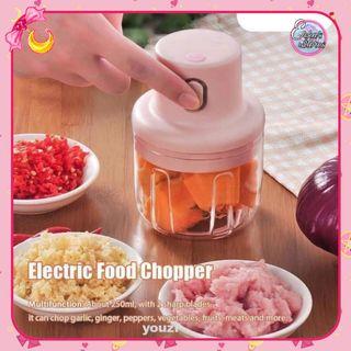 Electric Garlic Masher Meat Grinder Small Crusher Food Chopper USB Charging Garlic Crushing Ginger Crushed Pepper Kitchen Gadget