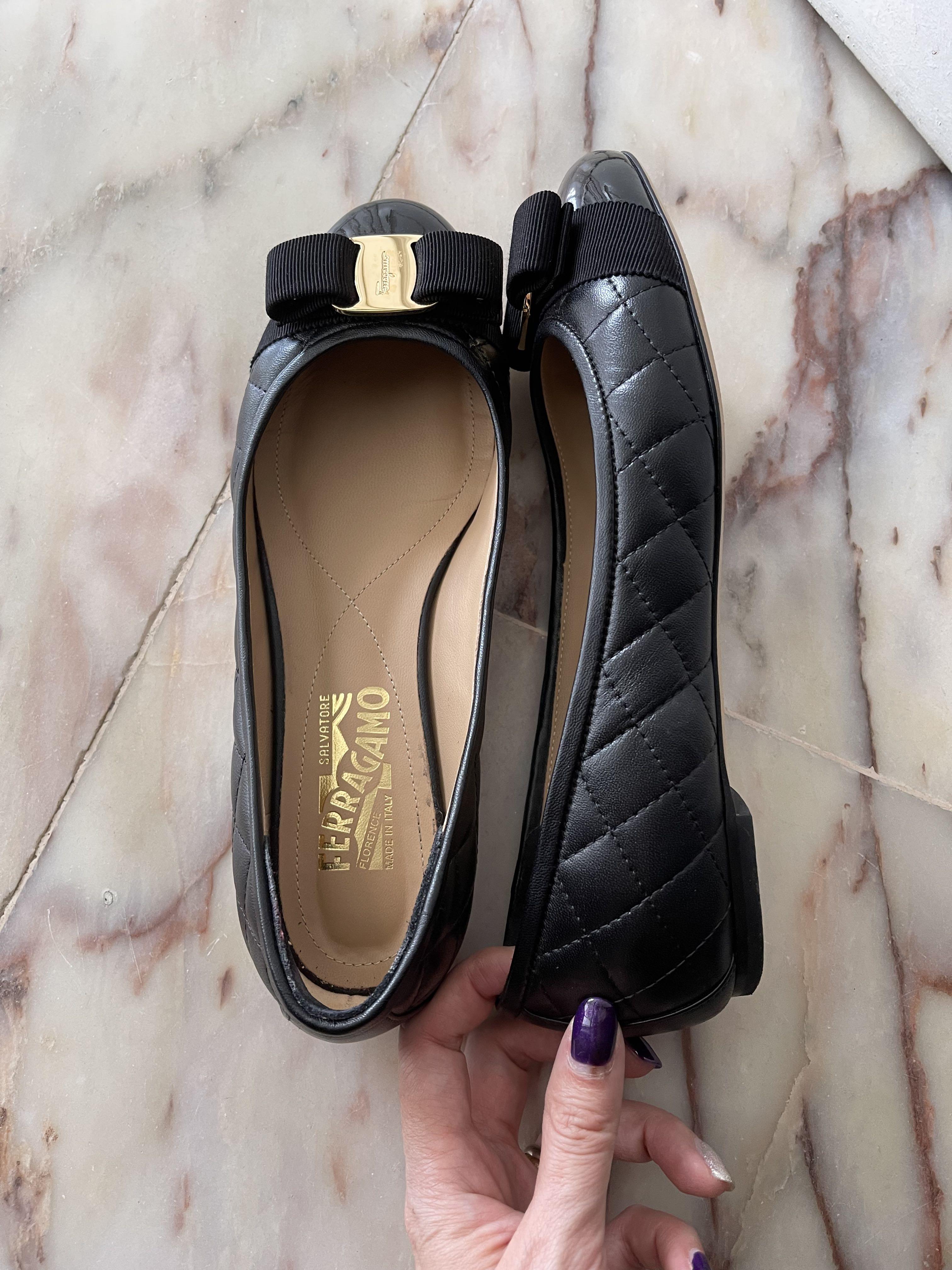 Salvatore ferragamo varina quilted hot sale flats