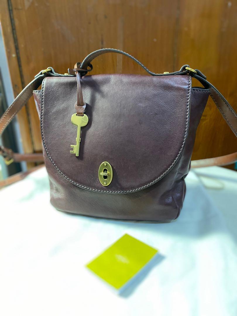Fossil Vintage Classic Crossbody Warna Fig