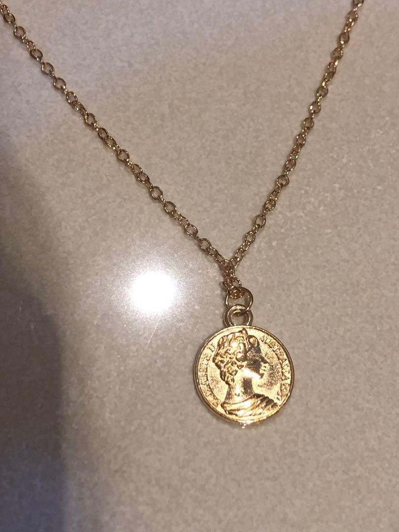 gold coin necklace Women s Fashion Jewelry Organisers