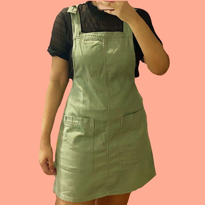 Green overall skirt sales