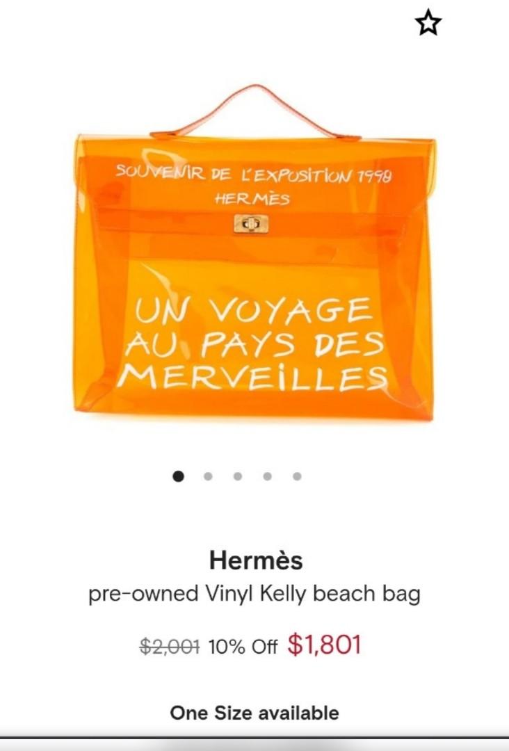 Hermes HERMES Vinyl Kelly G Handbag Clear P14148 – NUIR VINTAGE