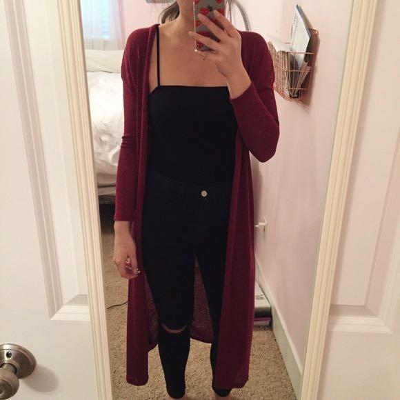 h&m maxi cardigan