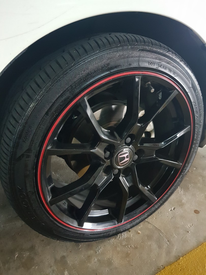 Honda type r design sport rim and tyre 17 inchs, Auto Accessories on ...
