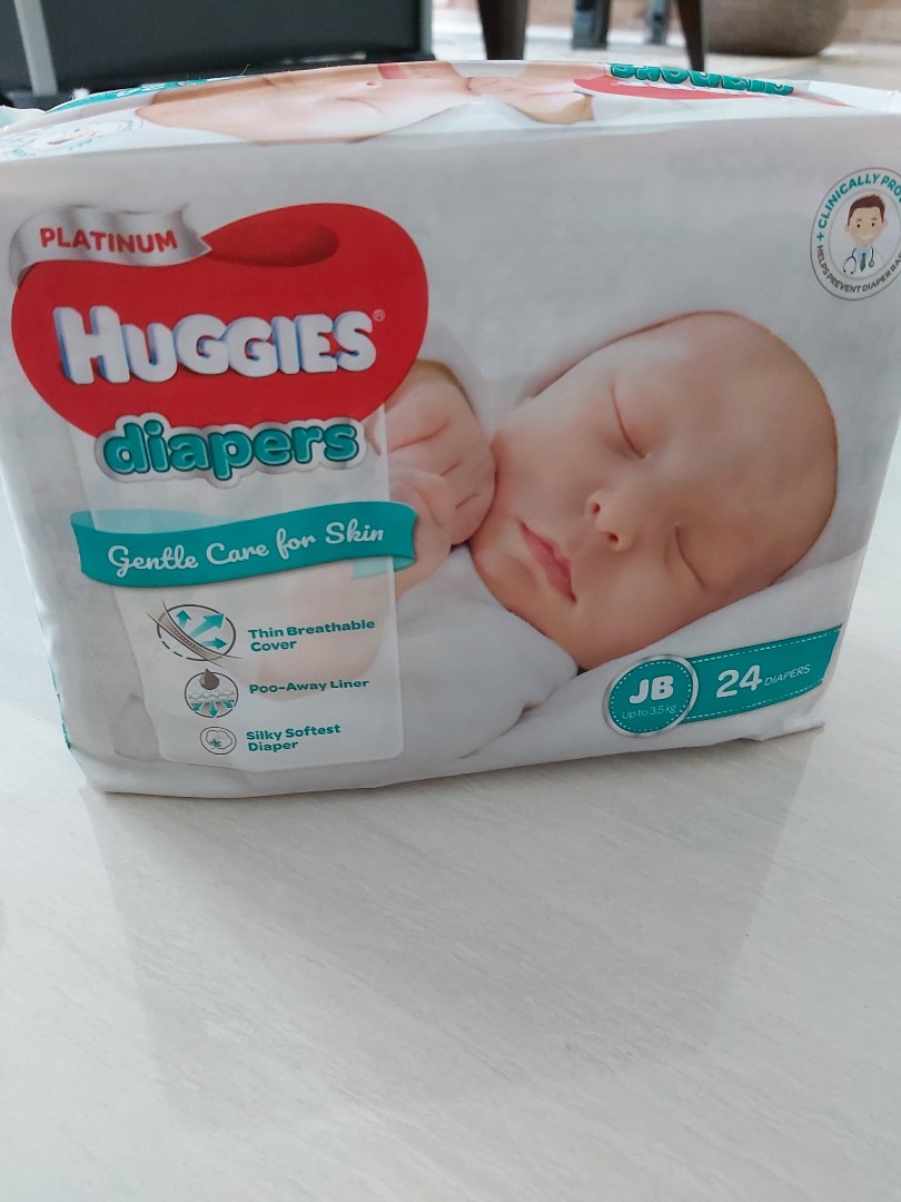 Huggies Diaper JB 24 diapers up to 3.5kg Babies Kids Bathing
