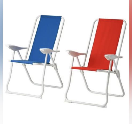 IKEA Hamo beach chair red