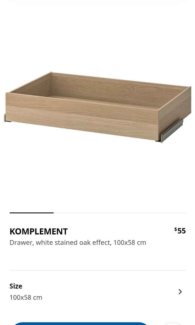 Ikea Komplement drawer, Furniture & Home Living, Furniture, Shelves