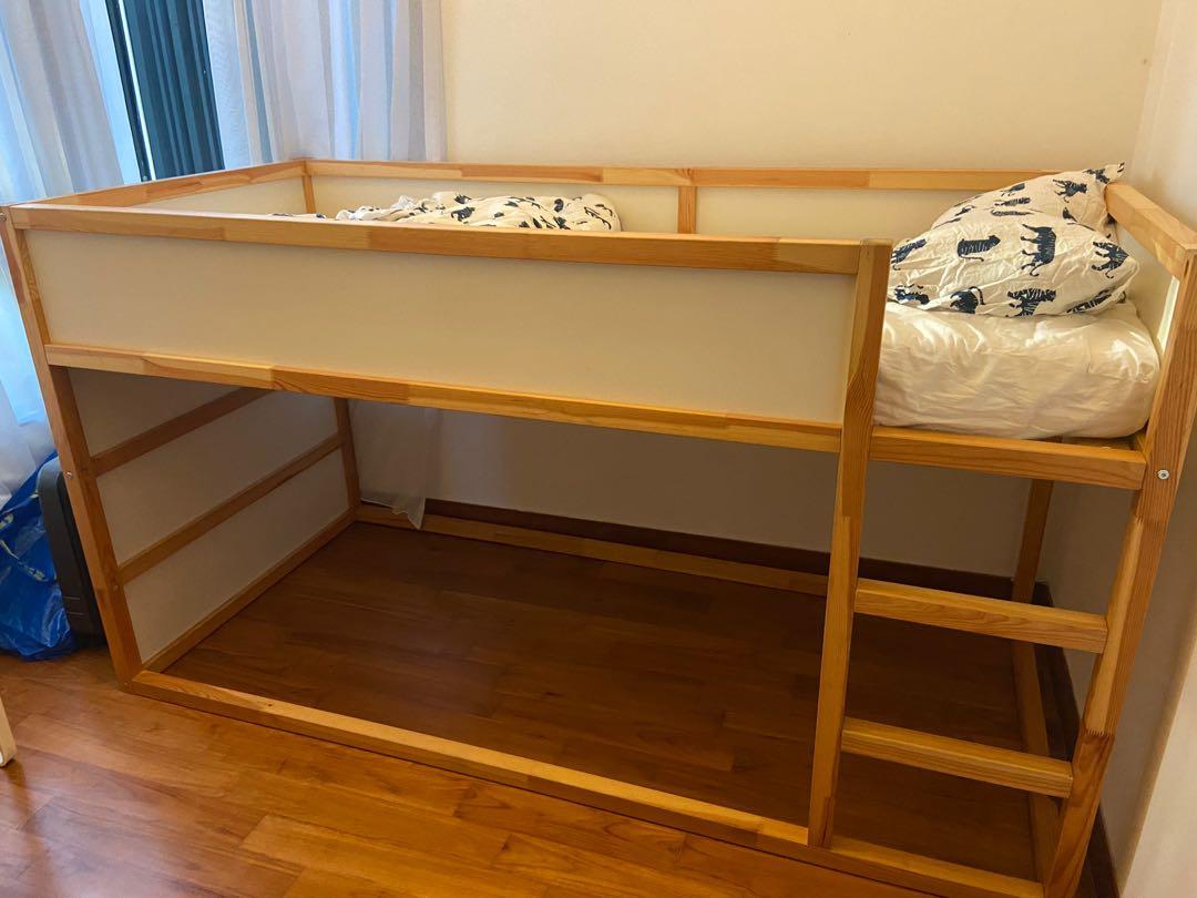 Ikea kura bunk bed loft good condition, Furniture & Home Living