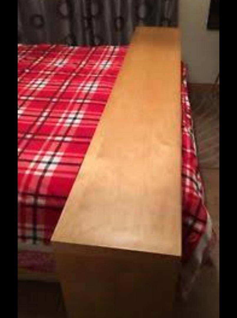IKEA MALM Overbed Table (Brown Colour), Furniture & Home Living