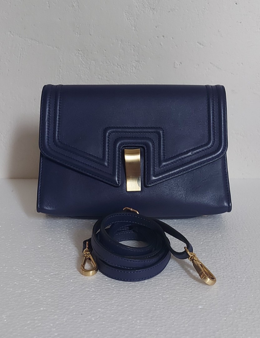Joy Gryson Leather Naomi Crossbody bag blue