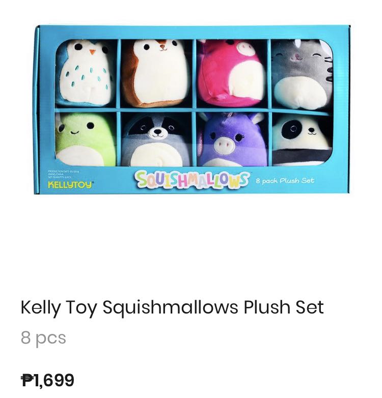 Kelly Toy Squishmallows 8pk Plush Set, Hobbies & Toys, Toys & Games on Carousell