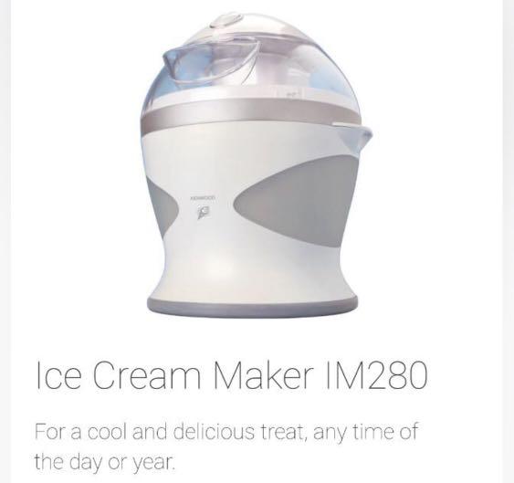 Kenwood ice cream maker, TV & Home Appliances, Kitchen Appliances, Ice