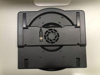 Laptop stand with usb fan