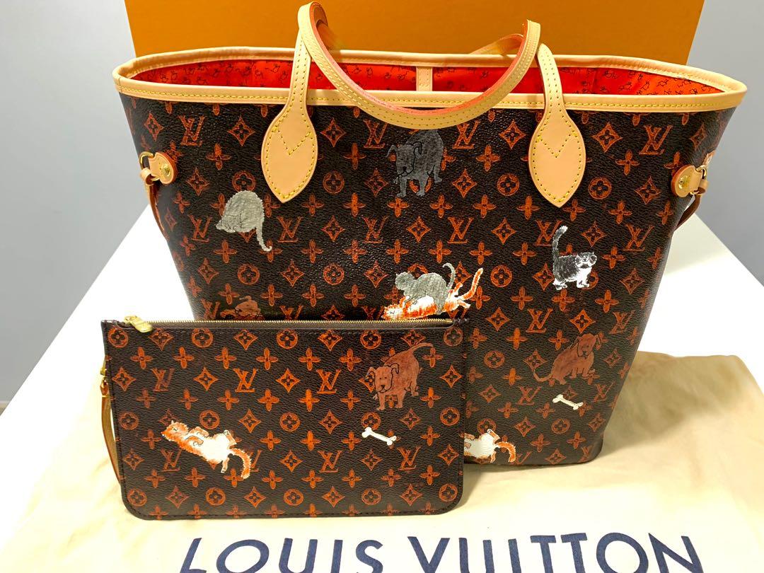 Lv louis vuitton catogram neverfull mm, Luxury, Bags & Wallets on Carousell