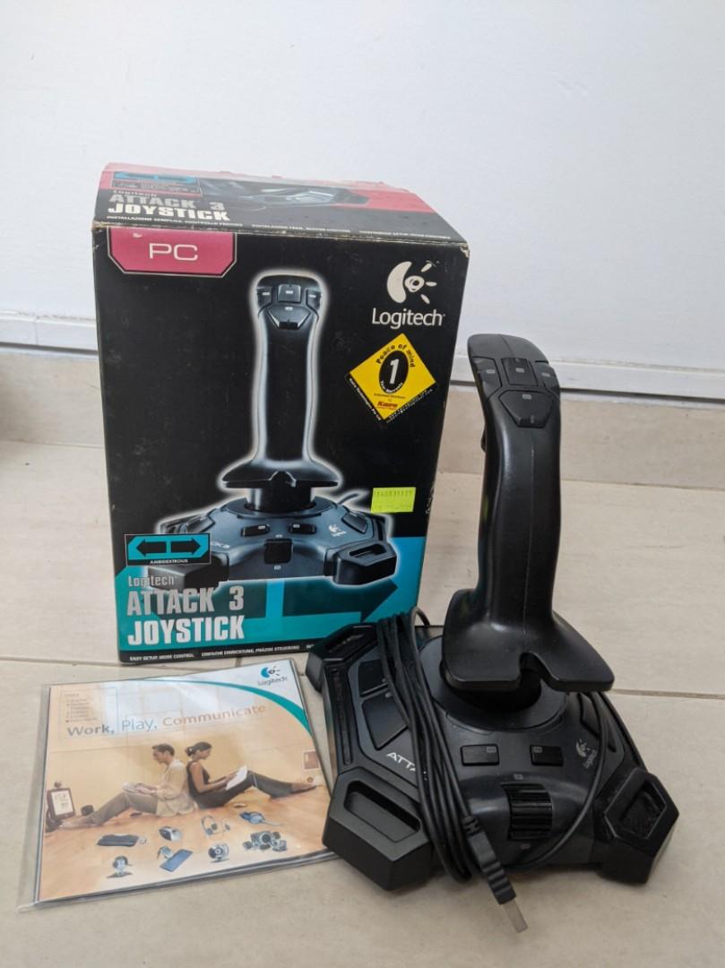 Logitech Attack 3 joystick for PC, Computers & Tech, Parts ...
