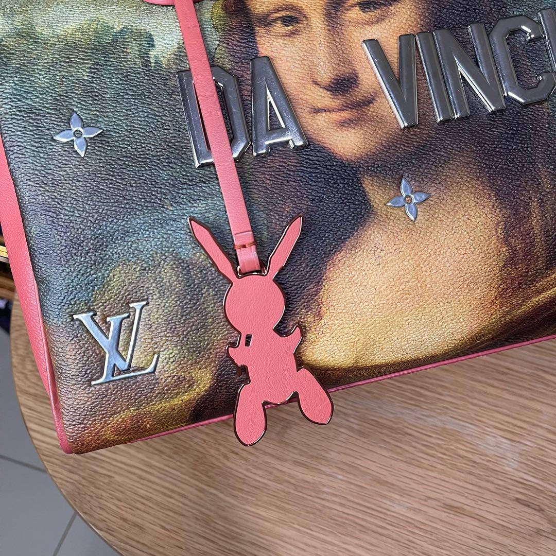 Louis Vuitton Speedy Handbag Limited Edition Jeff Koons Da Vinci Print  Canvas 30 at 1stDibs