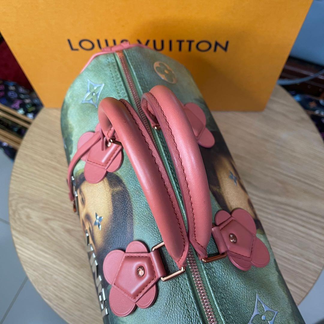 Louis Vuitton Jeff Koons Da Vinci Print Speedy 30 edition Multiple colors  Leather ref.772172 - Joli Closet