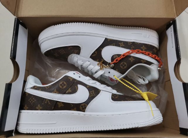 Nike af1 clearance custom lv