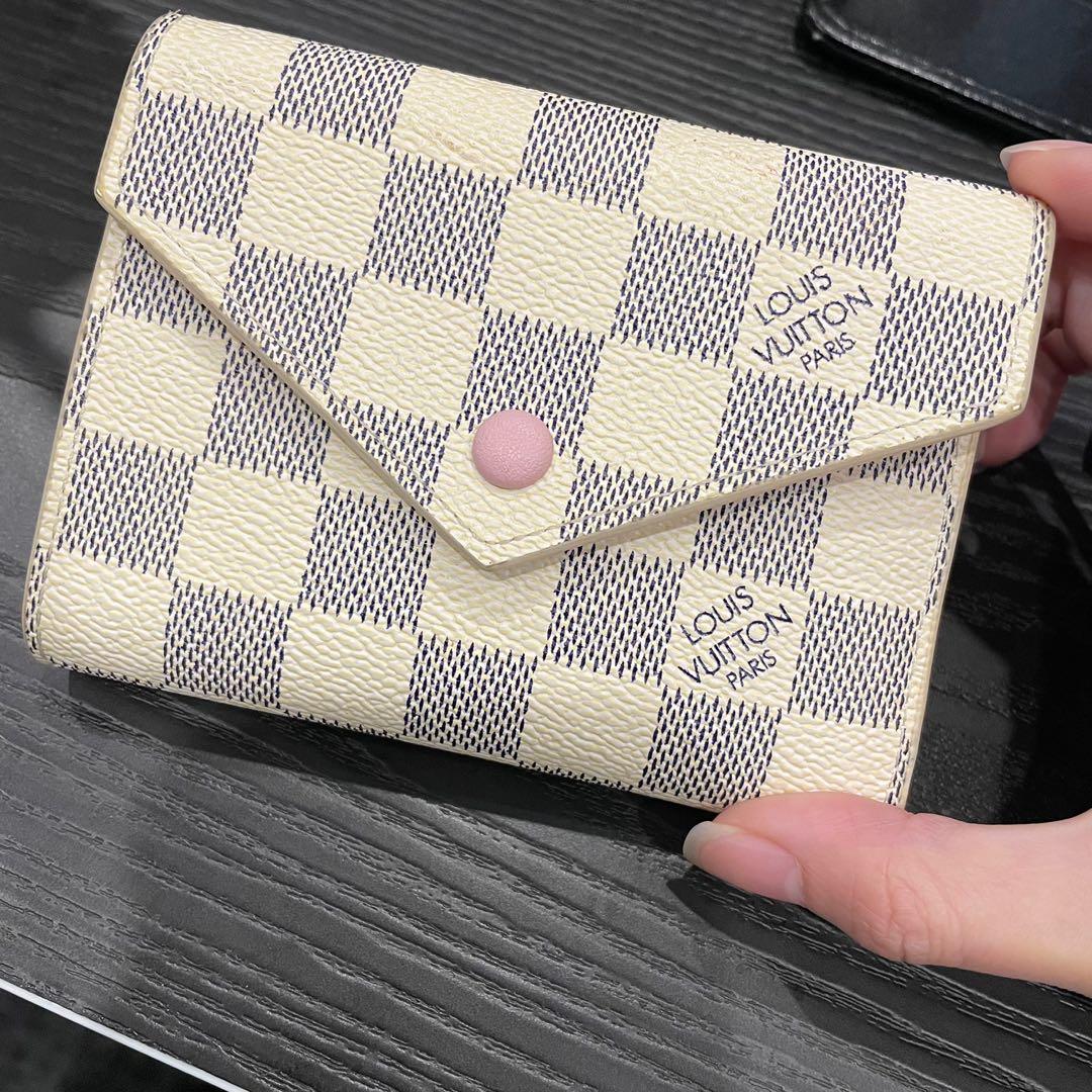 LV Victorine Wallet - Damier azur , Women's Fashion, Bags & Wallets,  Wallets & Card Holders on Carousell