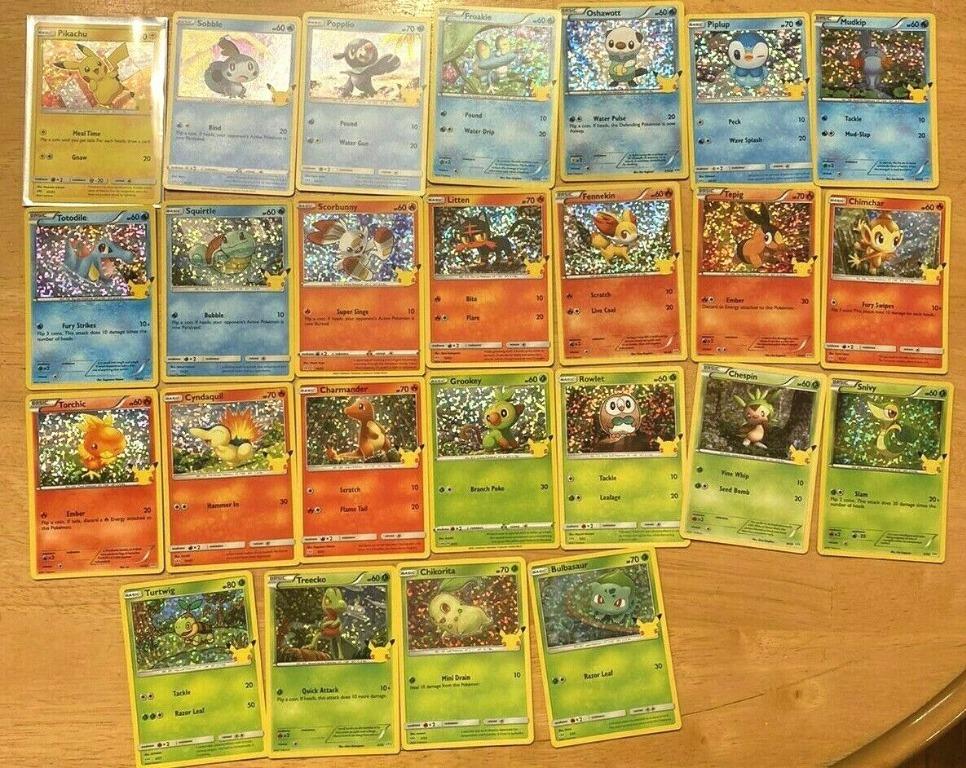 McDonalds Pokemon 25th Anniversary Cards [New/Full Set/Individual