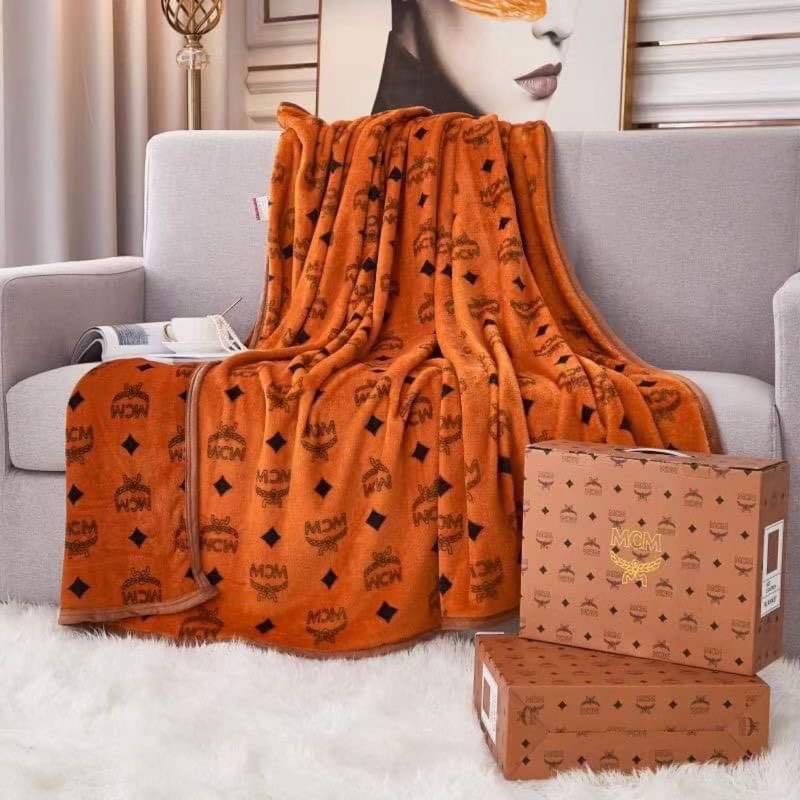 mcm throw blanket