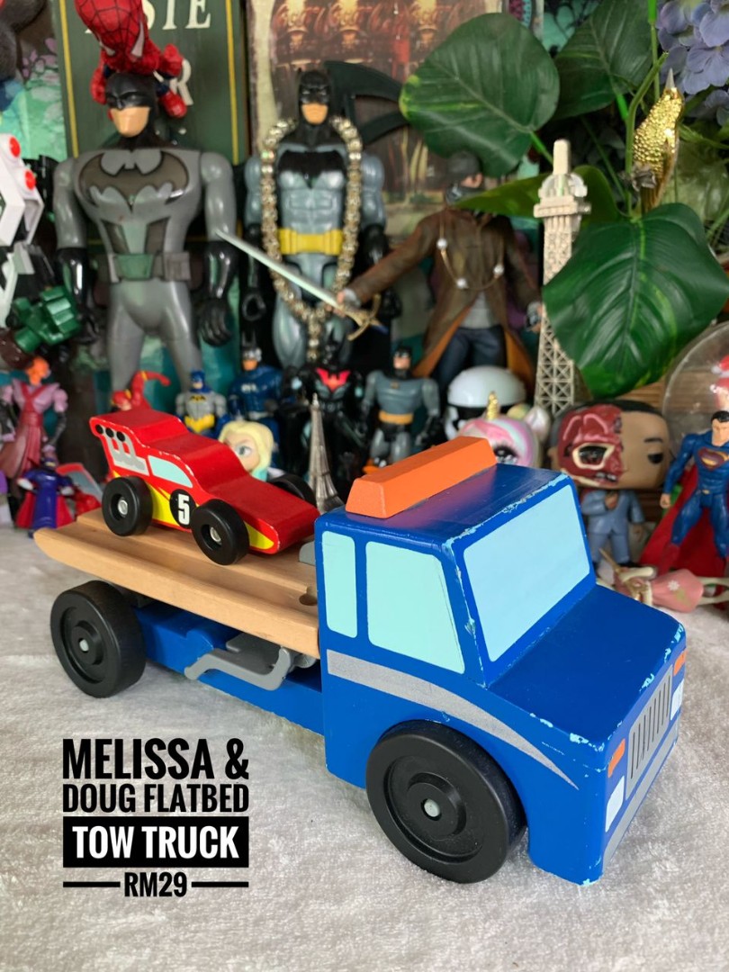 Melissa and doug flatbed tow truck top
