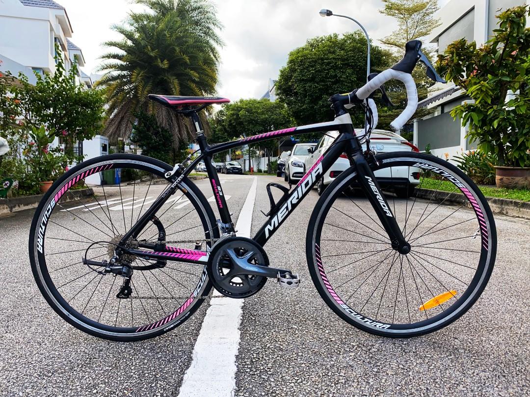 MERIDA SCULTURA 93 Shimano CLARIS 16 speed Rim Brakes 700x23c pink Road Bike Bicycle