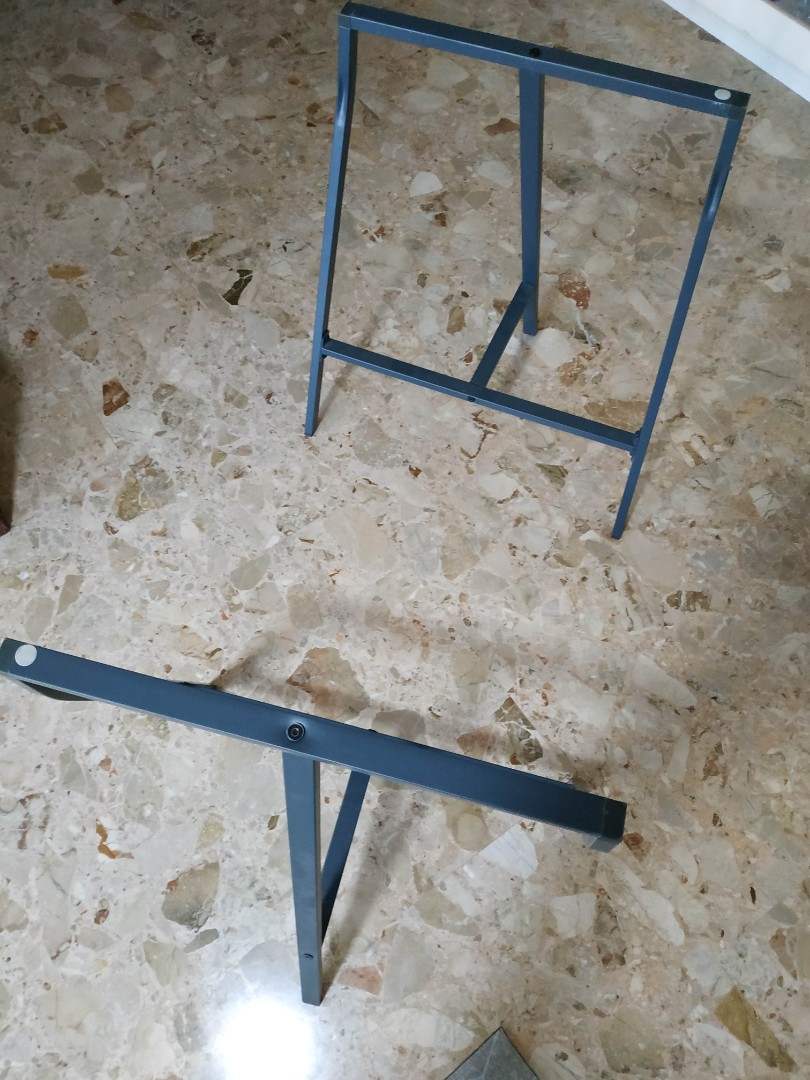 Metal leg support for table....70cm high, Furniture & Home Living, Home ...